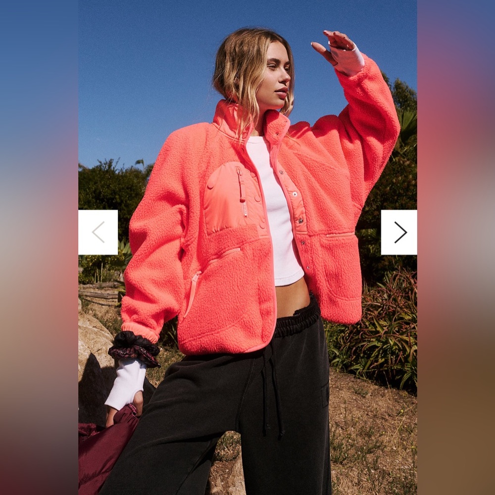 Hit the Slopes Jackets in Neon Coral